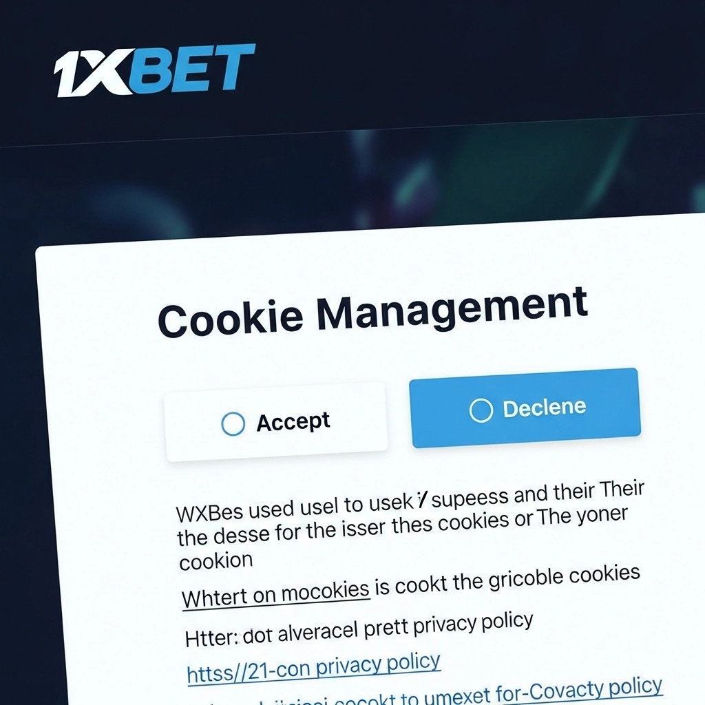 إدارة ملفات تعريف الارتباط 1xBet