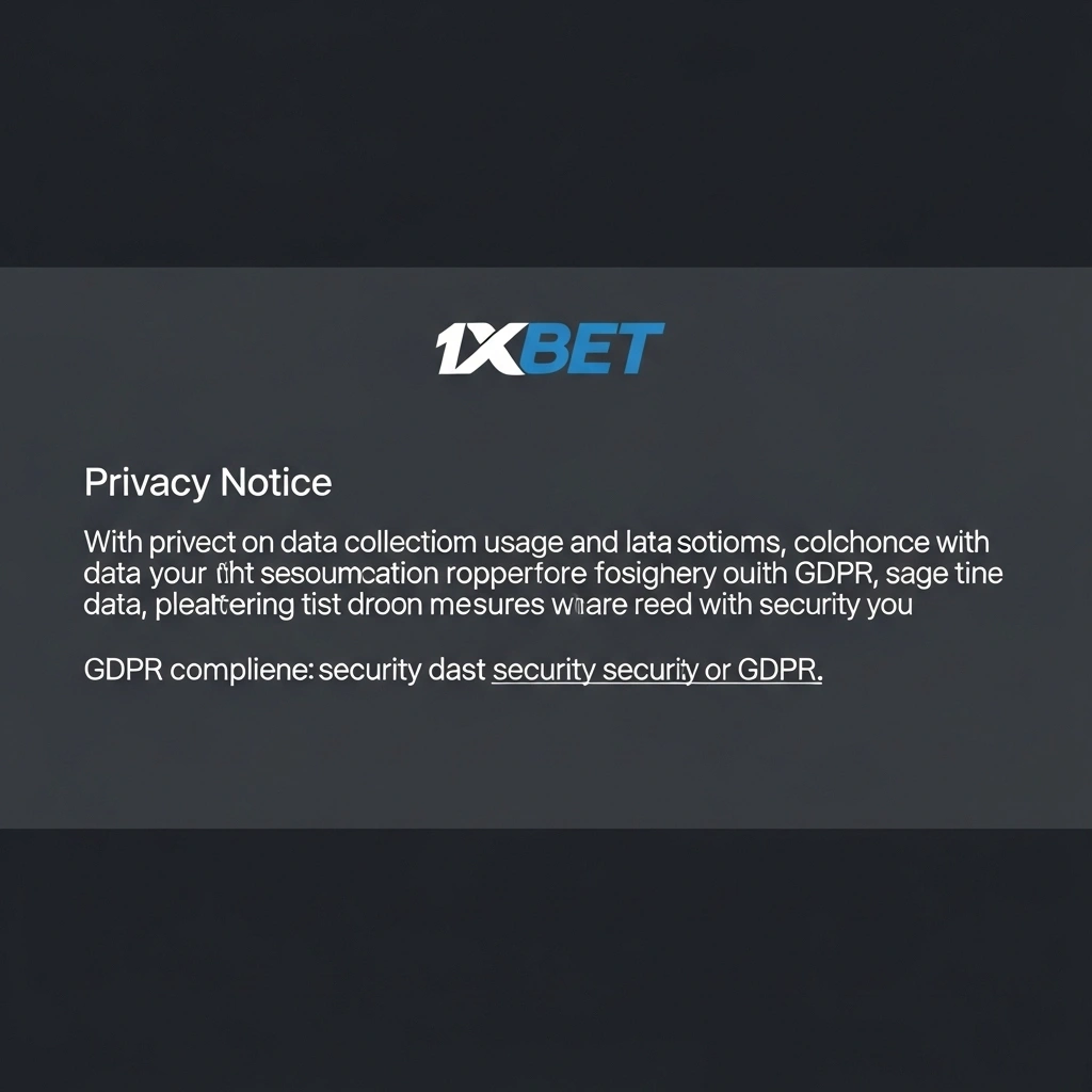 سياسة الخصوصية 1xBet