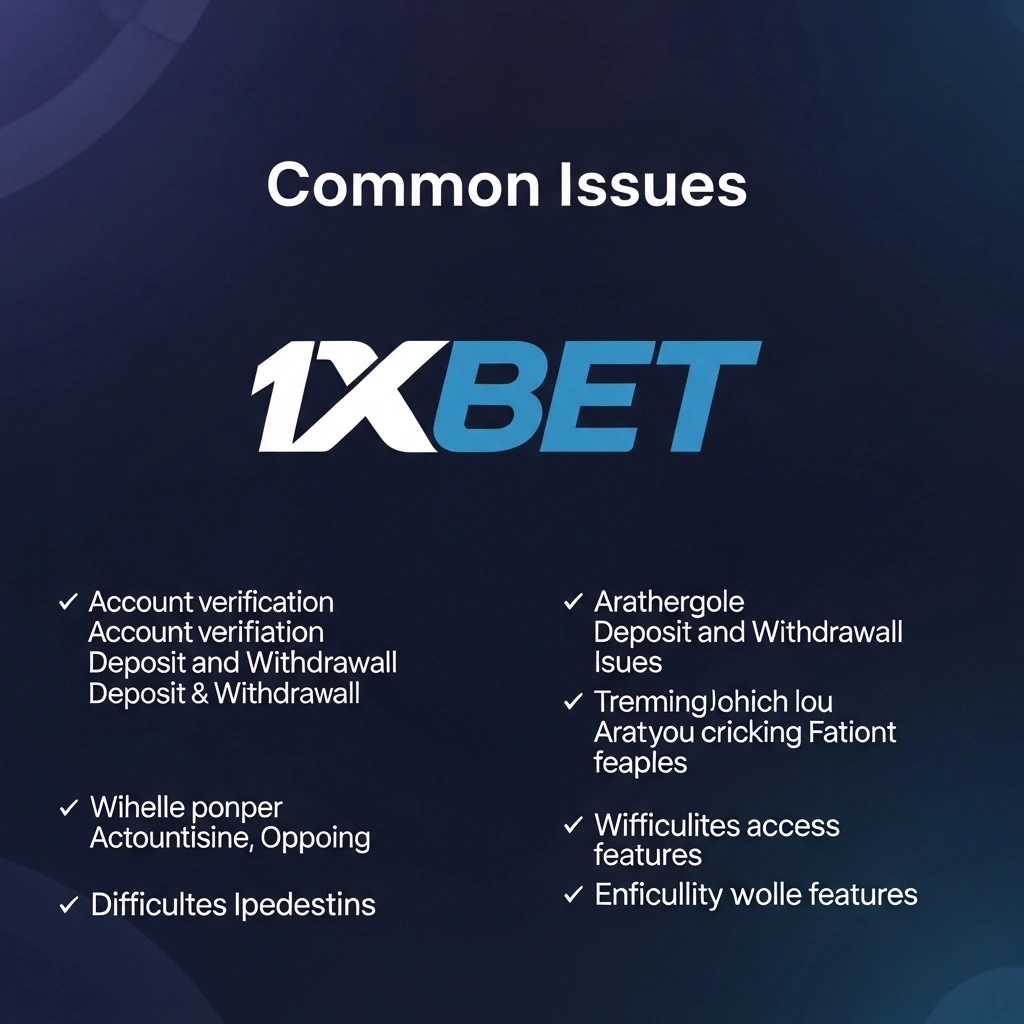 المشاكل الشائعة في الإيداع والسحب على 1xBet