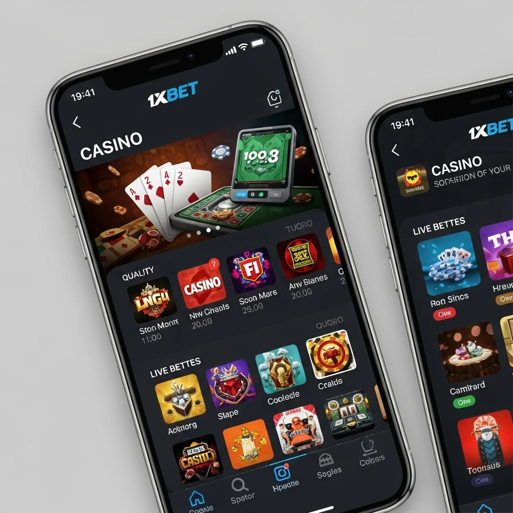 ألعاب كازينو 1xBet على iPhone