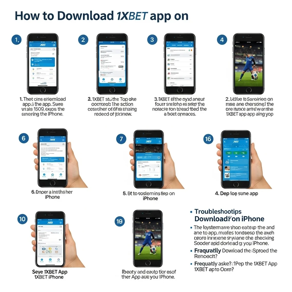خطوات تحميل تطبيق 1xBet على iPhone