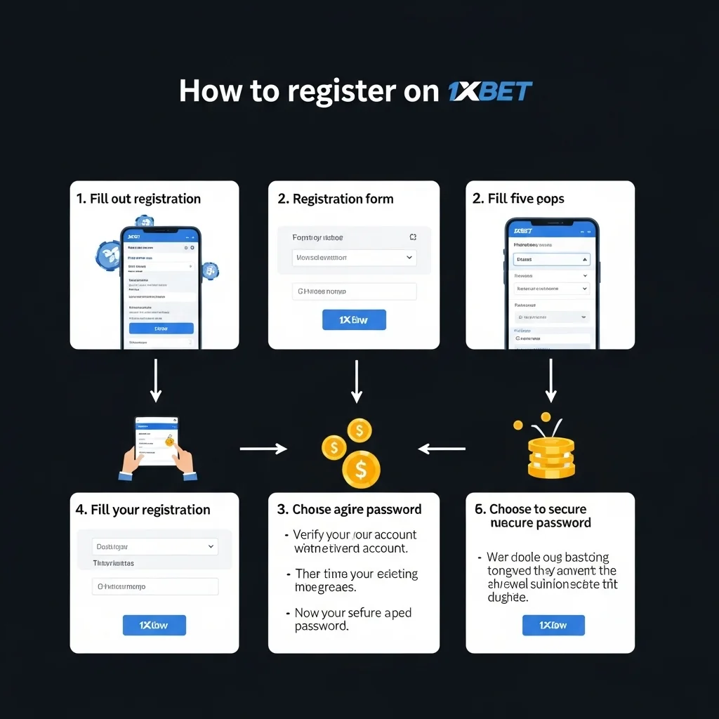 دليل التسجيل في 1xBet